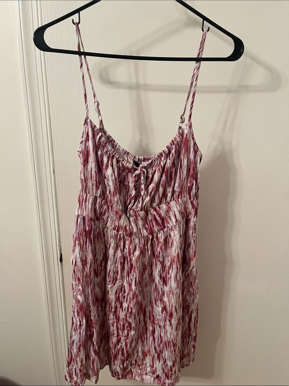 Banana Republic Pink and White Printed Mini Dress